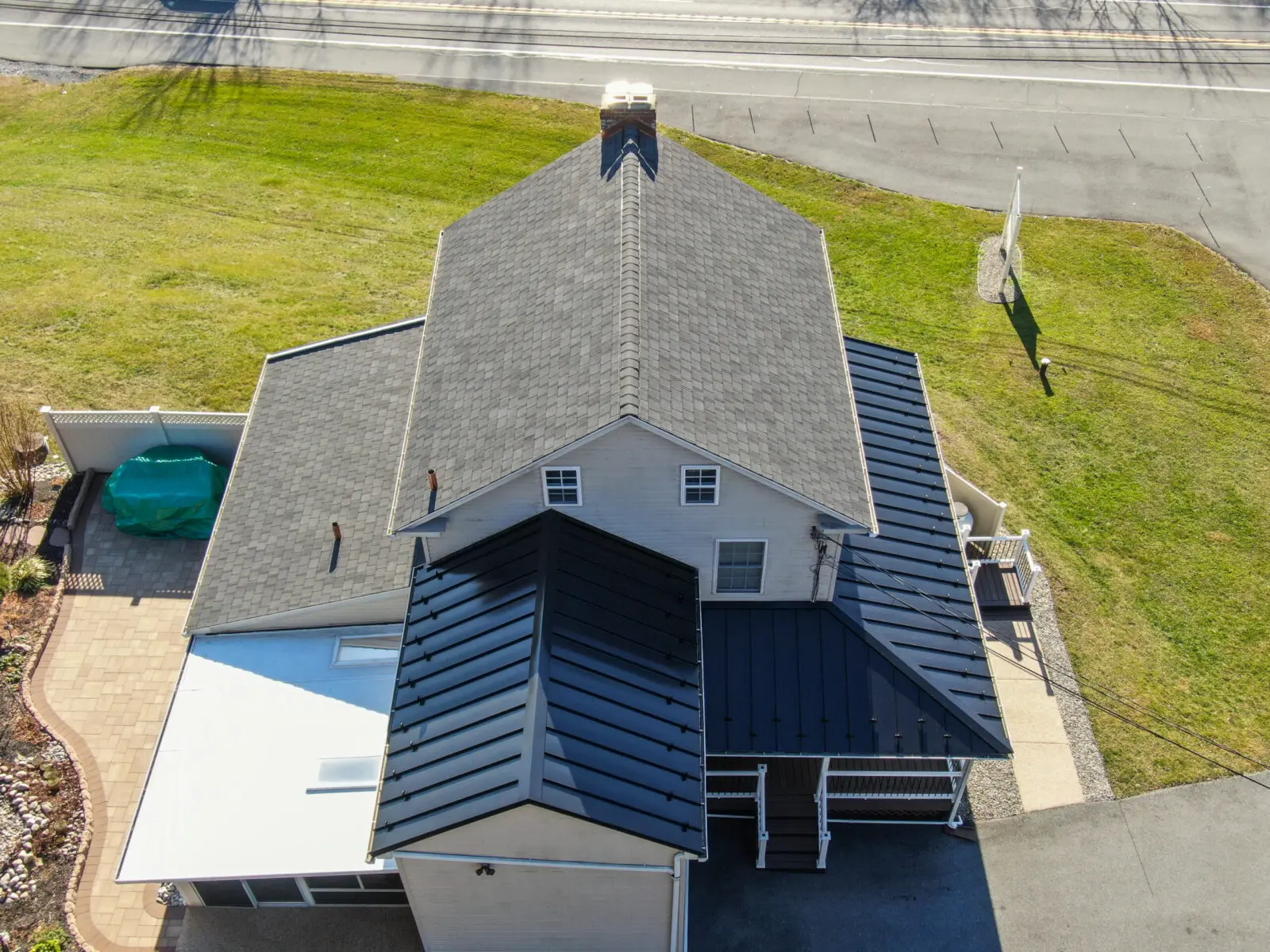 Commercial building with a flat, professionally installed roof.